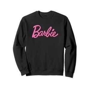 NWOT Barbie Black Crewneck Sweatshirt | Size Small